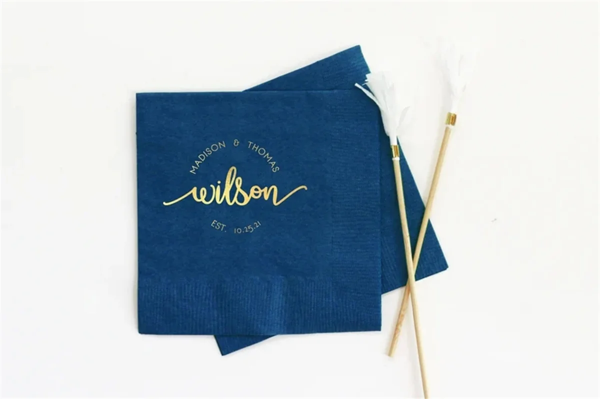 50 PCS Personalized Wedding Napkins, Custom Cocktail Napkins, Monogram Beverage Napkins, Wedding Bar Napkins, Engagement Party,
50 PCS Personalized Wedding Napkins, Custom Cocktail Napkins, Monogram Beverage Napkins, Wedding Bar Napkins, Engagement Party,