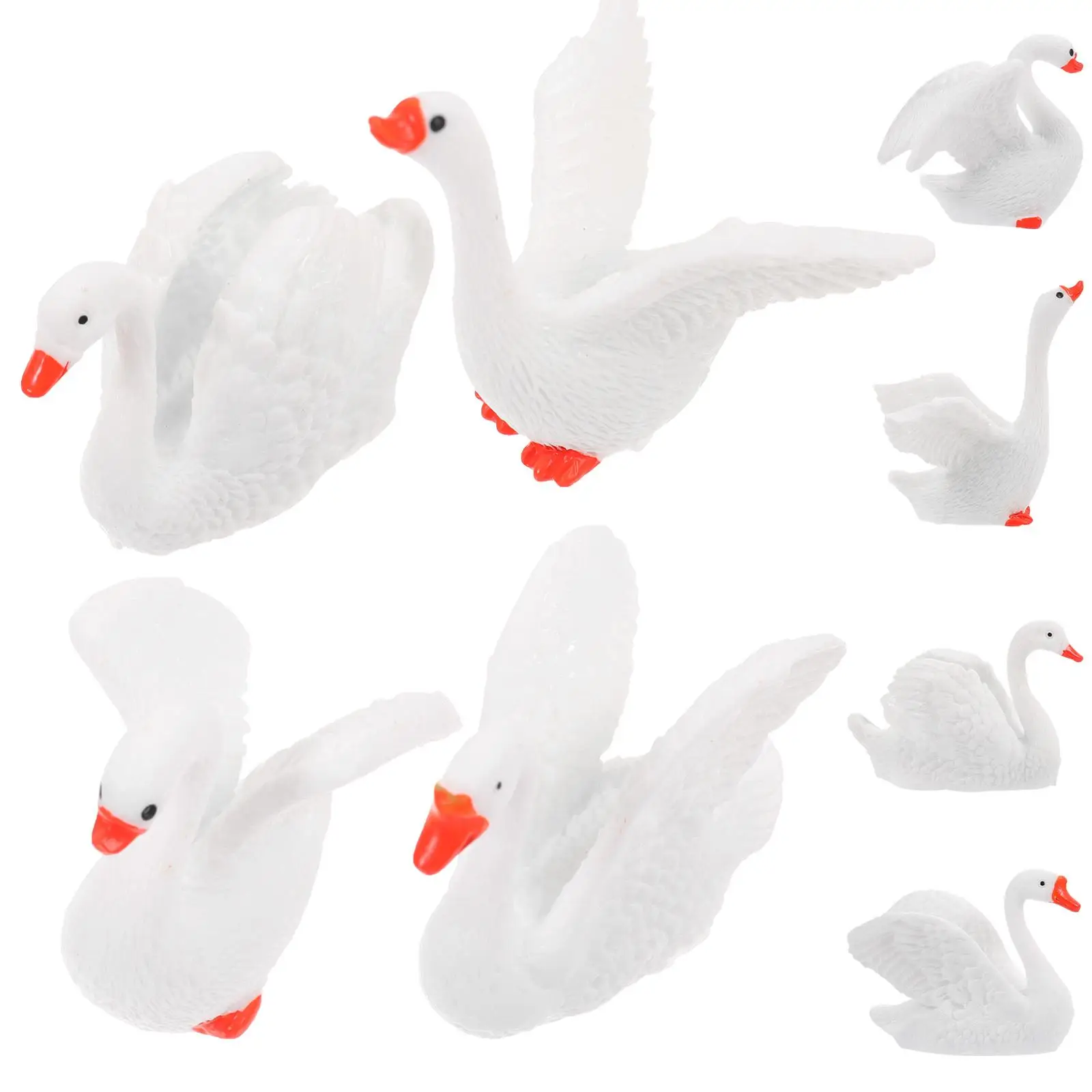 8 Pcs White Swan Ornament Resin Craft Decoration Figurine Miniature Garden Statue Home Tabletop Party Favors Bonsai Accessories
8 Pcs White Swan Ornament Resin Craft Decoration Figurine Miniature Garden Statue Home Tabletop Party Favors Bonsai Accessories