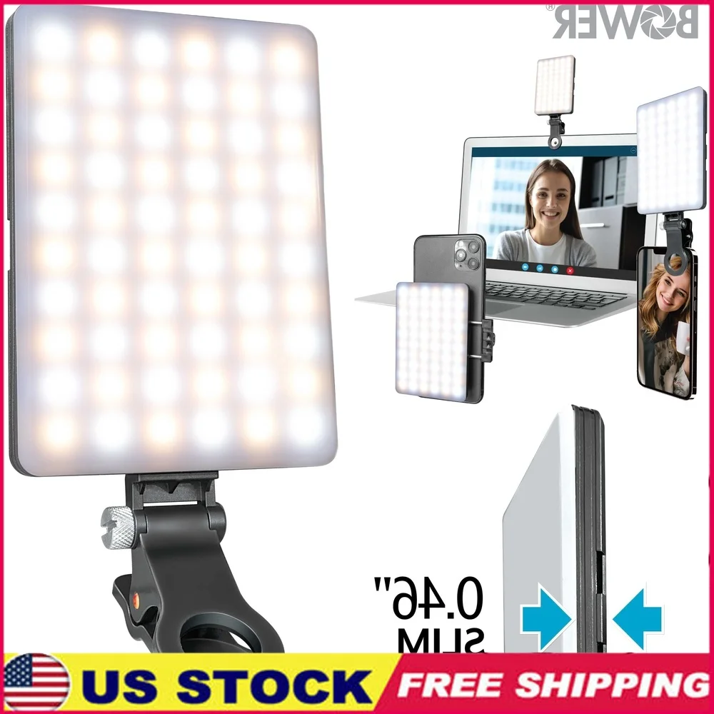 Clip-on Streaming Light Selfies Remote Work USB-C 8 Brightness Levels Anti-Scratch Clip Universal Phone Mount
Clip-on Streaming Light Selfies Remote Work USB-C 8 Brightness Levels Anti-Scratch Clip Universal Phone Mount