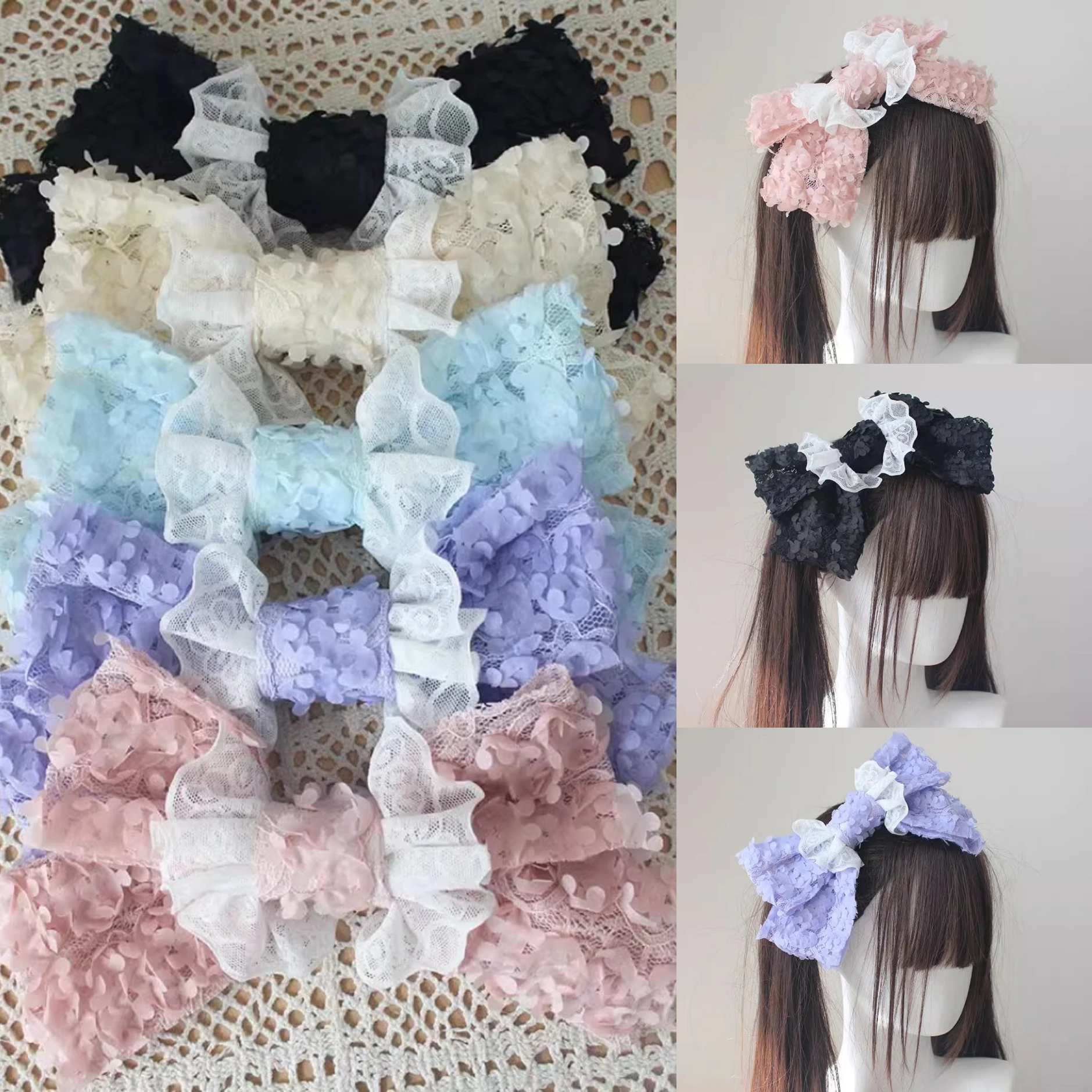2025 New Handmade Lolita Big Candy Bow Hair Clip Accessory Sweet Girl Petal Lace Bow Clip Maid Cosplay Trimming Hairpin
2025 New Handmade Lolita Big Candy Bow Hair Clip Accessory Sweet Girl Petal Lace Bow Clip Maid Cosplay Trimming Hairpin