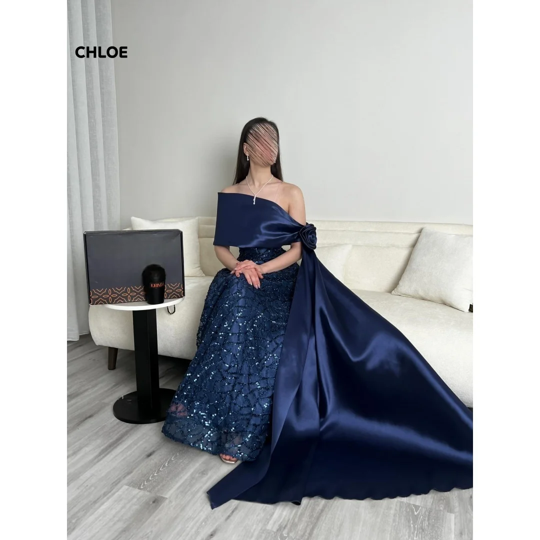 One Shoulder Prom Clothes Dark Blue Dresses 2025 Woman Luxury Elegant Evening Dresses for Special Occasions Customized Shiny
One Shoulder Prom Clothes Dark Blue Dresses 2025 Woman Luxury Elegant Evening Dresses for Special Occasions Customized Shiny