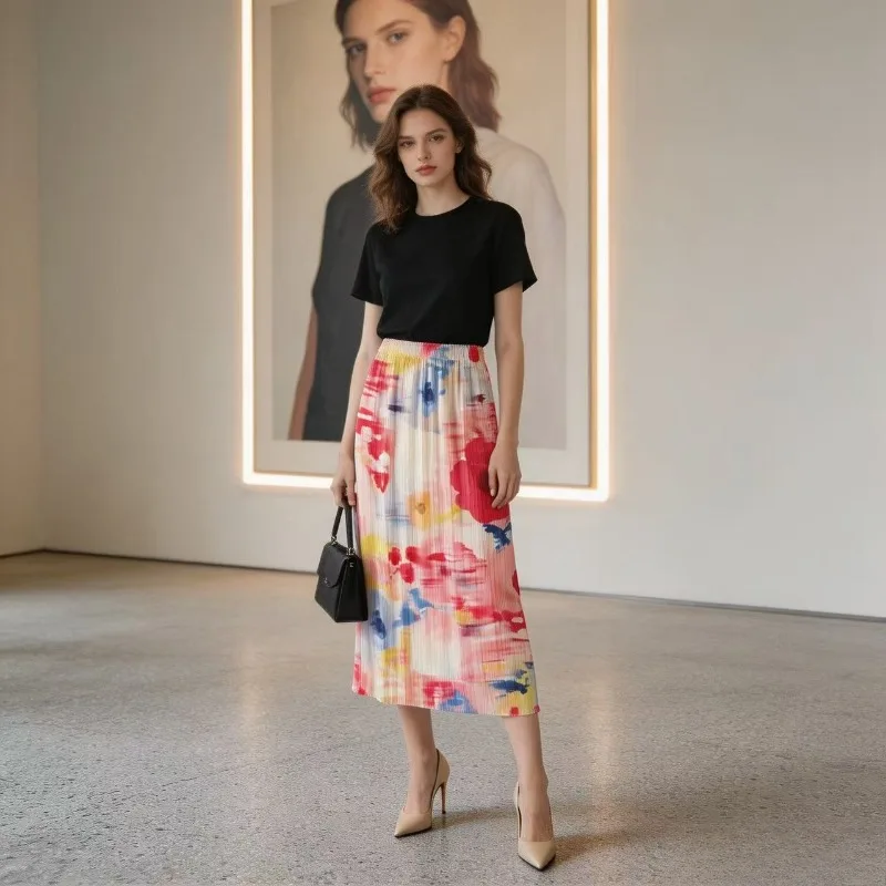 Miyake Pleated Printed Pleated Skirt for Women Summer New 2026 Original Draped Fashionable Elegant Casual Mid-Length Skirt Pleat
Miyake Pleated Printed Pleated Skirt for Women Summer New 2026 Original Draped Fashionable Elegant Casual Mid-Length Skirt Pleat