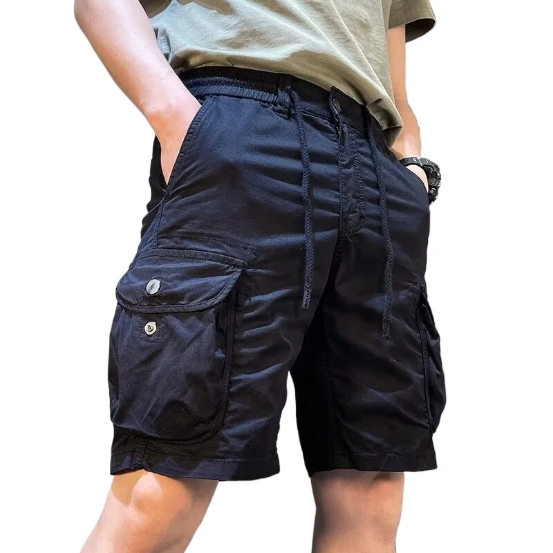 Men Cargo Shorts Drawstring Multi-Pocket Casual Loose Bermuda Shorts Summer Streetwear Cotton Blend Outdoor Hiking Short Pants
Men Cargo Shorts Drawstring Multi-Pocket Casual Loose Bermuda Shorts Summer Streetwear Cotton Blend Outdoor Hiking Short Pants