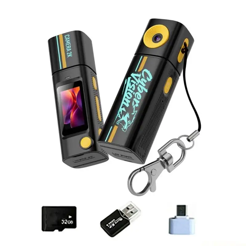 E56B Mini Keychain Video Camera 2K Rotate Screen Comes With 32GB Memory Kids Camera
E56B Mini Keychain Video Camera 2K Rotate Screen Comes With 32GB Memory Kids Camera