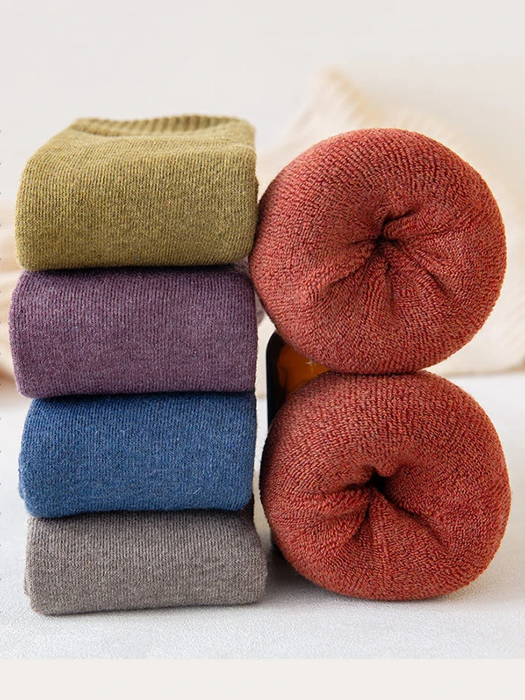 Thicken Thermal Socks Women Winter Velvet Warm Wool New Cashmere Snow Soft Boots Floor Sleeping Long Pure Color 1Pairs
Thicken Thermal Socks Women Winter Velvet Warm Wool New Cashmere Snow Soft Boots Floor Sleeping Long Pure Color 1Pairs