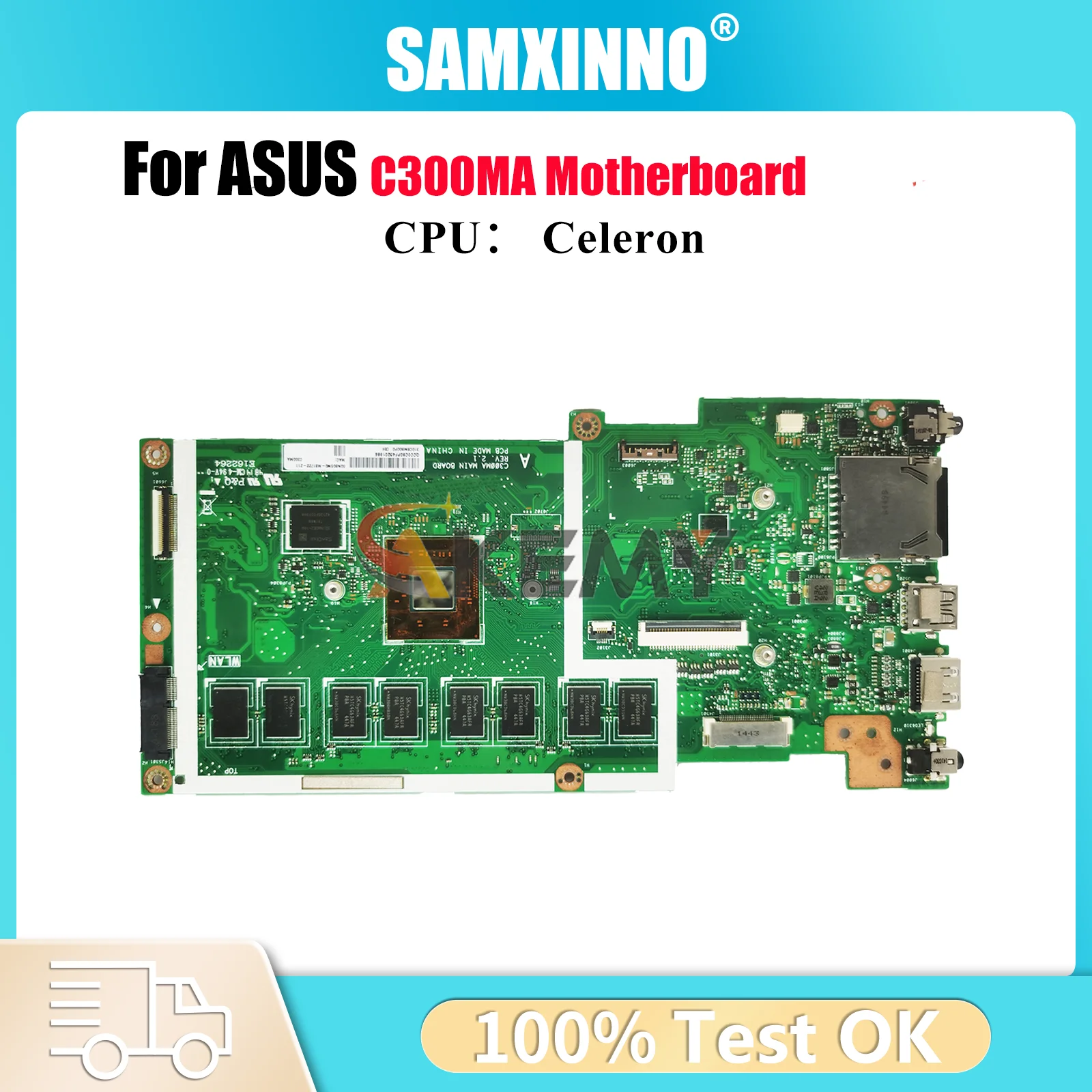 Материнская плата для ноутбука C300MA для ASUS Chromebook C300M C300MA, материнская плата для ноутбука с процессором Celeron, 100% тестирование, ОК, быстрая доставка
Материнская плата для ноутбука C300MA для ASUS Chromebook C300M C300MA, материнская плата для ноутбука с процессором Celeron, 100% тестирование, ОК, быстрая доставка