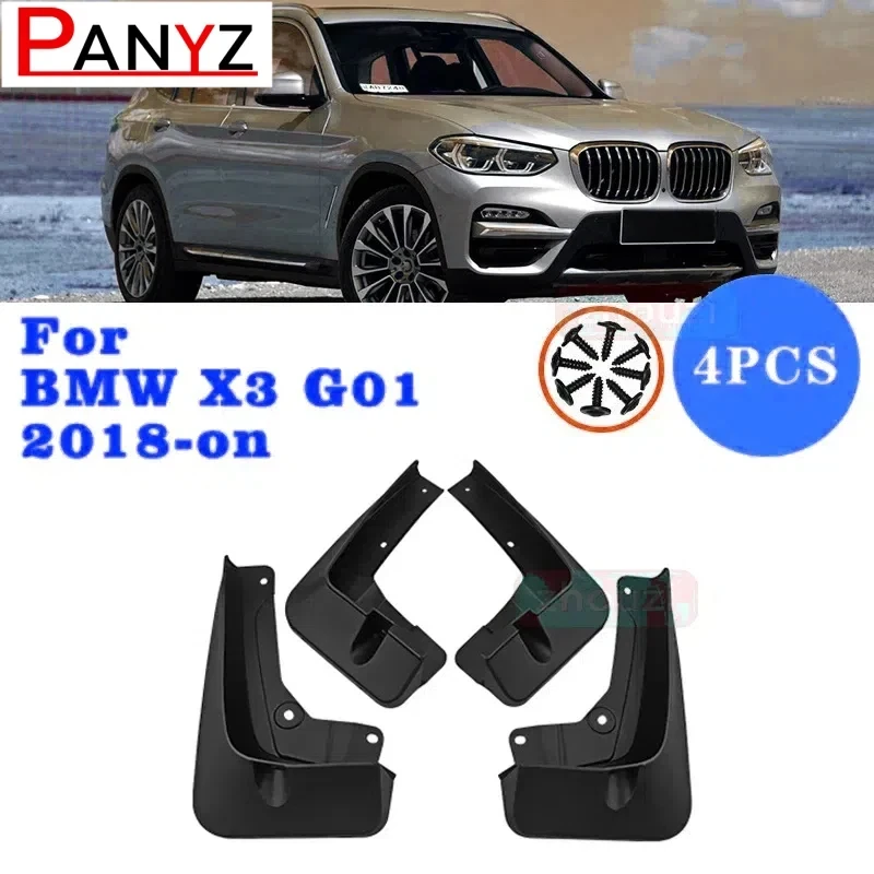 Set Molded Mud Flaps For BMW X3 G01 2018-on Mudflaps Splash Guards Mud Flap Mudguards Fender Front Rear 2017 Accessories
Set Molded Mud Flaps For BMW X3 G01 2018-on Mudflaps Splash Guards Mud Flap Mudguards Fender Front Rear 2017 Accessories