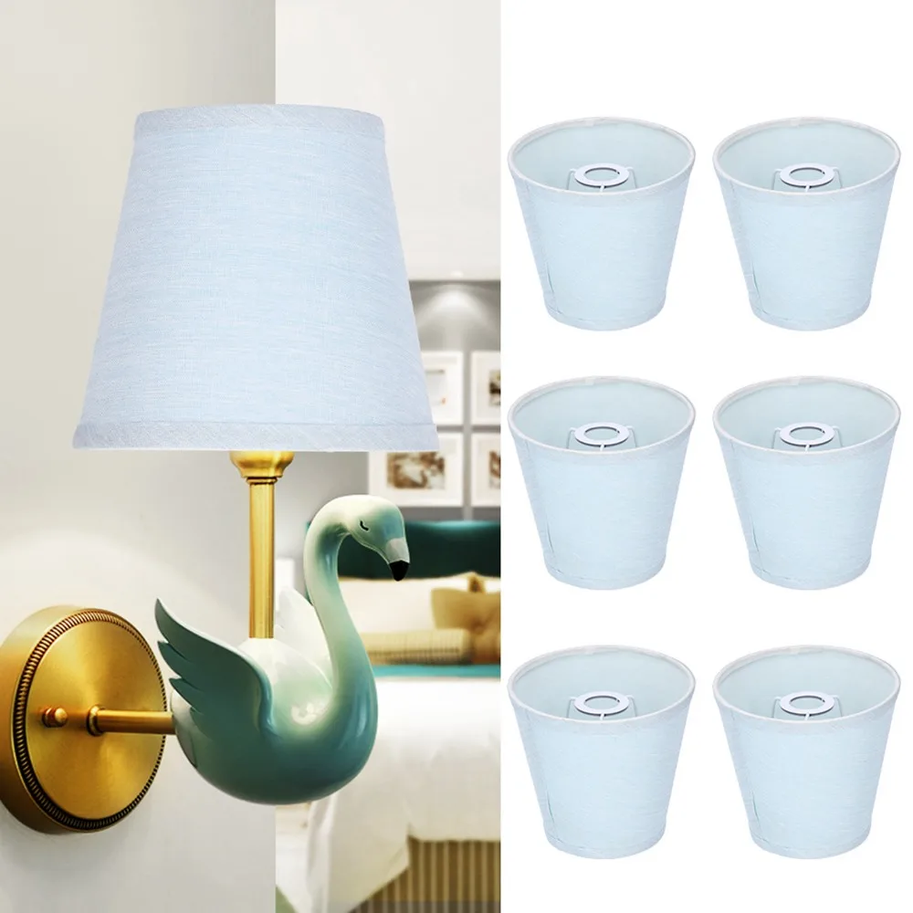 6PCS Simple Fabric Lampshade Clip On Design 5.5 inch Height Lamp Cover Chandelier Lamp Shades Table Lamp
6PCS Simple Fabric Lampshade Clip On Design 5.5 inch Height Lamp Cover Chandelier Lamp Shades Table Lamp