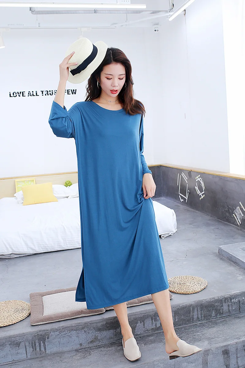 Soft Nightgown For Women Solid Color Short-Sleeve Crew Neck Dress Modern Design Cozy Light-Weight Nightwear Nightshirt Pjs
Soft Nightgown For Women Solid Color Short-Sleeve Crew Neck Dress Modern Design Cozy Light-Weight Nightwear Nightshirt Pjs