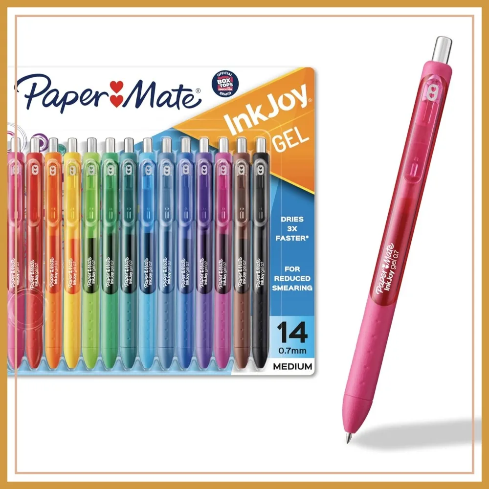 Gel Ink Pens, Medium Point 0.7mm, Assorted Colors, 14 Pack - Smooth Writing for School, Office, Journaling & Doodling
Gel Ink Pens, Medium Point 0.7mm, Assorted Colors, 14 Pack - Smooth Writing for School, Office, Journaling & Doodling