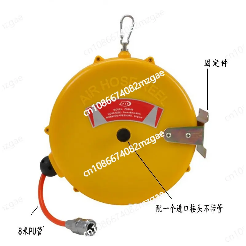 Automatic recovery reel 5 * 8 small air drum, PU pipe air drum for air pump, winding reel 8 meters
Automatic recovery reel 5 * 8 small air drum, PU pipe air drum for air pump, winding reel 8 meters