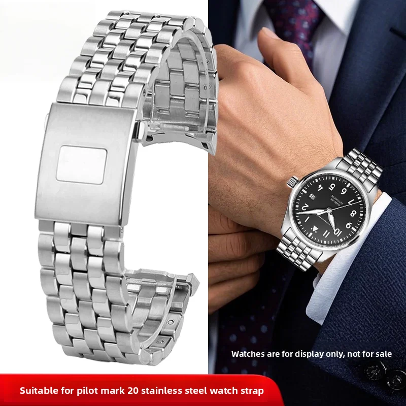 316L Curved End Metal strap For IWC Pilot Watch Band Mark 20 IW328204 IW328202 High quality Solid arc Stainless Steel Bracelet
316L Curved End Metal strap For IWC Pilot Watch Band Mark 20 IW328204 IW328202 High quality Solid arc Stainless Steel Bracelet