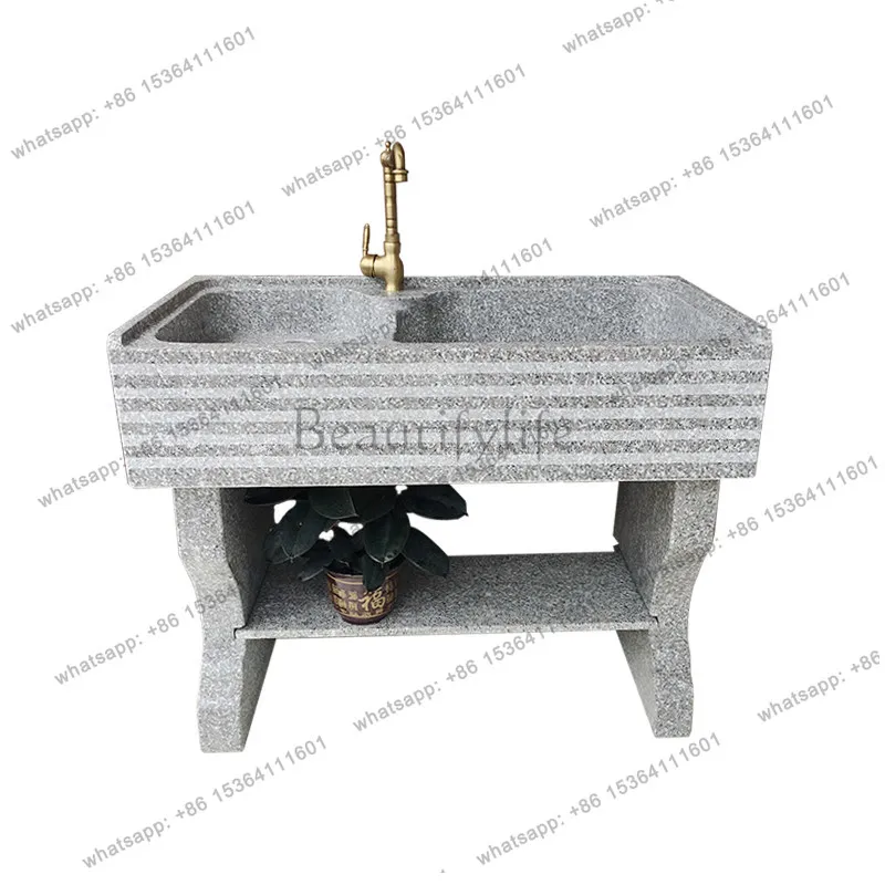 Natural marble courtyard laundry pool with washboard outdoor wash basin
Natural marble courtyard laundry pool with washboard outdoor wash basin