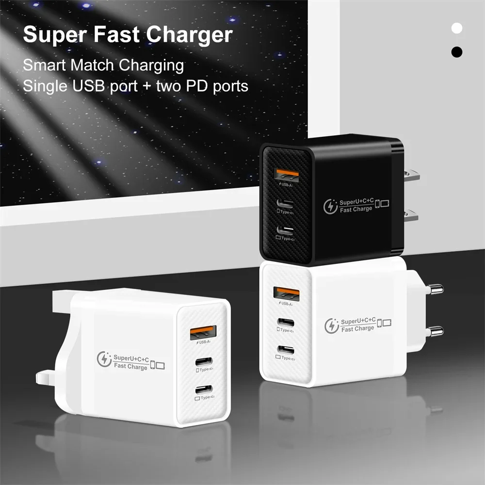 Portable 48W 3 Ports USB Fast Charger Quick Charge 3.0 Fast USB Mobile Phone Charger For Xiaomi iPhone 15 QC 3.0 Wall Adapter
Portable 48W 3 Ports USB Fast Charger Quick Charge 3.0 Fast USB Mobile Phone Charger For Xiaomi iPhone 15 QC 3.0 Wall Adapter
