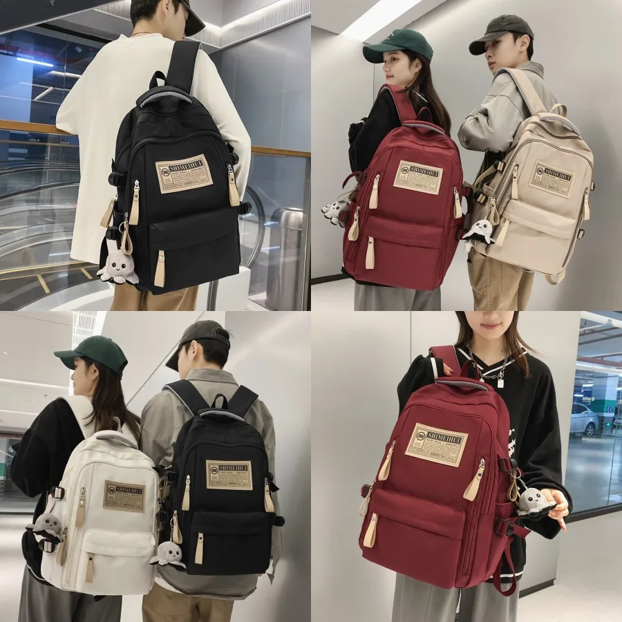 【New style】New large-capacity backpack for male and female college students. Same schoolbag for junior high school students. Tr
【New style】New large-capacity backpack for male and female college students. Same schoolbag for junior high school students. Tr