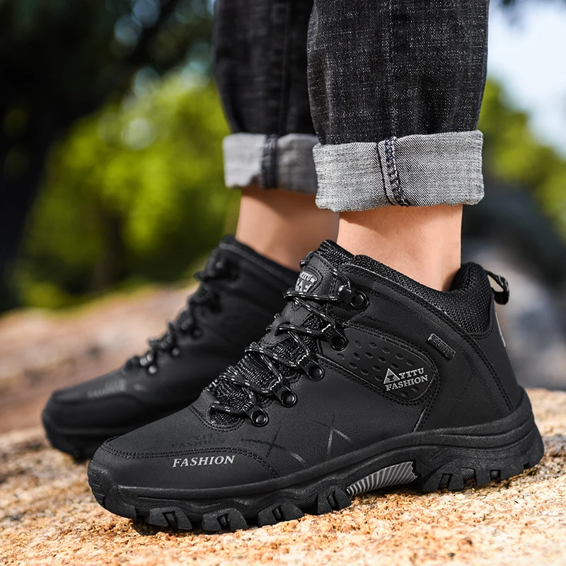 Retro Men Outdoor Camping Waterproof Work Shoes Sizes 39-47 Hiking Boots for Spring Autumn Comfort Breath Anti Slip Hiking Shoes
Retro Men Outdoor Camping Waterproof Work Shoes Sizes 39-47 Hiking Boots for Spring Autumn Comfort Breath Anti Slip Hiking Shoes