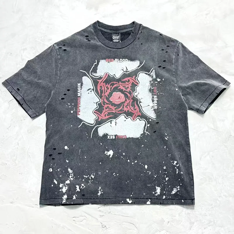 Saint × Collaborative Worn-In Destroyed ort Sve T-irt ex Trendy Cotton round Ne Tee
Saint × Collaborative Worn-In Destroyed ort Sve T-irt ex Trendy Cotton round Ne Tee
