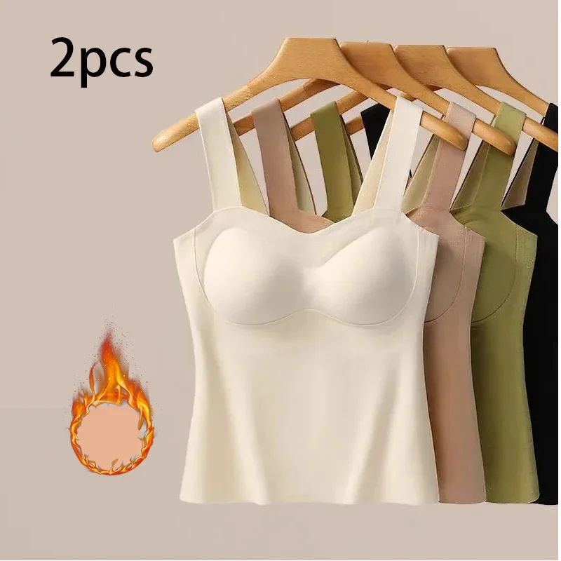 2pcs Woman Thermal Underwear Autumn WinterThermo Lingerie Soft Warm Top Wear Thermo Vest Undershirt With Bra Padded
2pcs Woman Thermal Underwear Autumn WinterThermo Lingerie Soft Warm Top Wear Thermo Vest Undershirt With Bra Padded