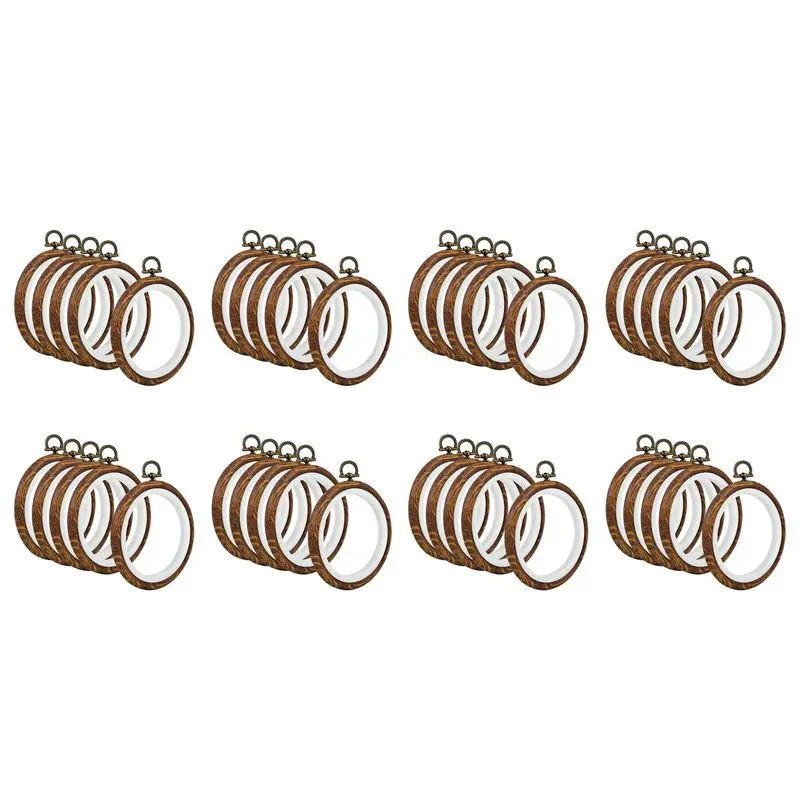 AT05-40Pcs Embroidery Hoops Imitated Wood Embroidery Circle Round Display Frame Circle For Art Craft Sewing And Hanging
AT05-40Pcs Embroidery Hoops Imitated Wood Embroidery Circle Round Display Frame Circle For Art Craft Sewing And Hanging