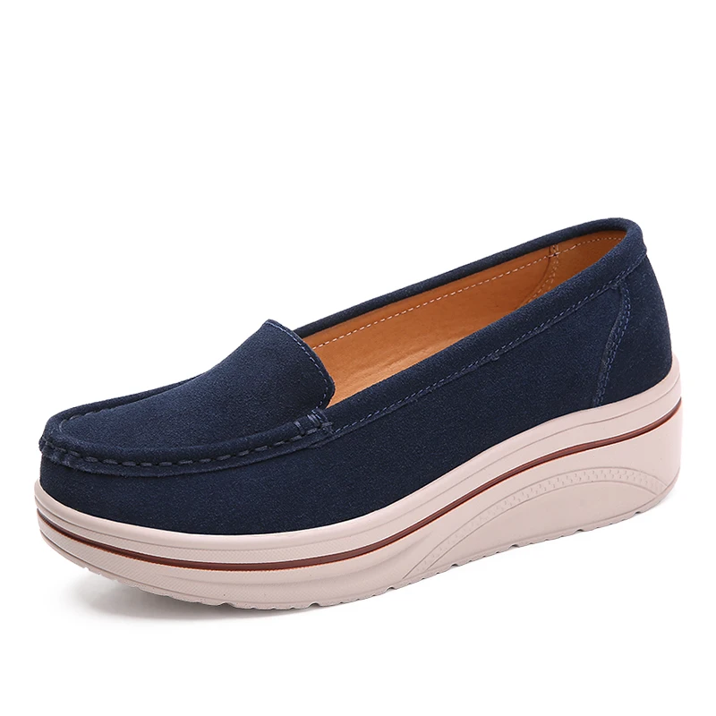 Loveontop Womens Slip on Loafers Comfortable Thick Soft Flat Platform Moccasions Business Cow Suede Casual Walking Shoes
Loveontop Womens Slip on Loafers Comfortable Thick Soft Flat Platform Moccasions Business Cow Suede Casual Walking Shoes