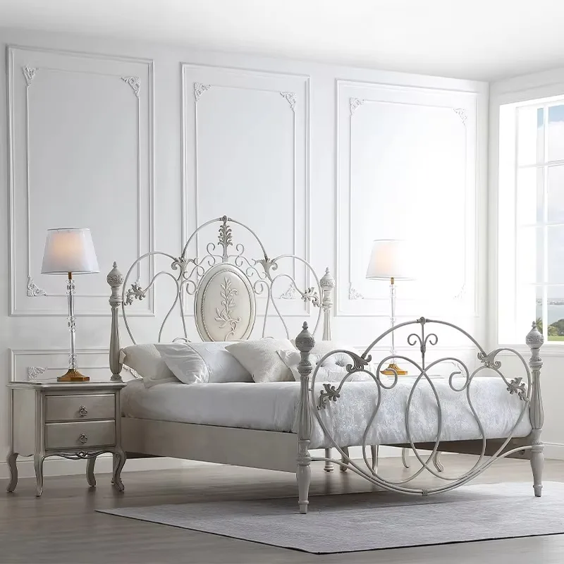 Loft Modern Double Bed Luxury Metal Iron Girls Big Hotel Bedroom Beds King Princesse White Camas De Dormitorio Furniture Home
Loft Modern Double Bed Luxury Metal Iron Girls Big Hotel Bedroom Beds King Princesse White Camas De Dormitorio Furniture Home