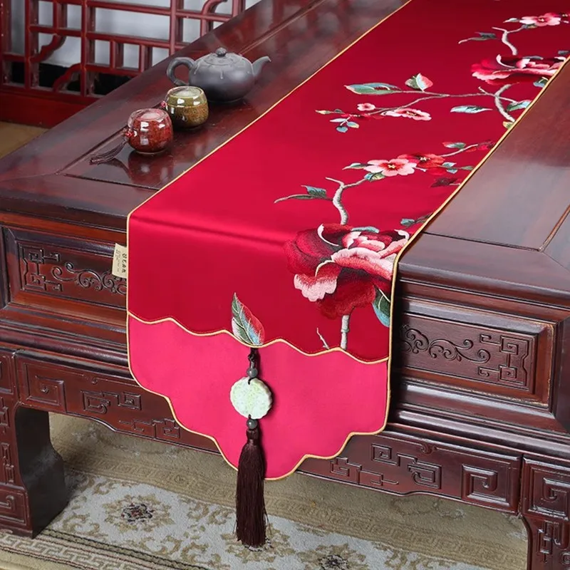 Chinese Style Embroidery Table Runner Modern Minimalist Tea Art Scarf Table Decor Washable Holiday Kitchen Dining Party Decor
Chinese Style Embroidery Table Runner Modern Minimalist Tea Art Scarf Table Decor Washable Holiday Kitchen Dining Party Decor