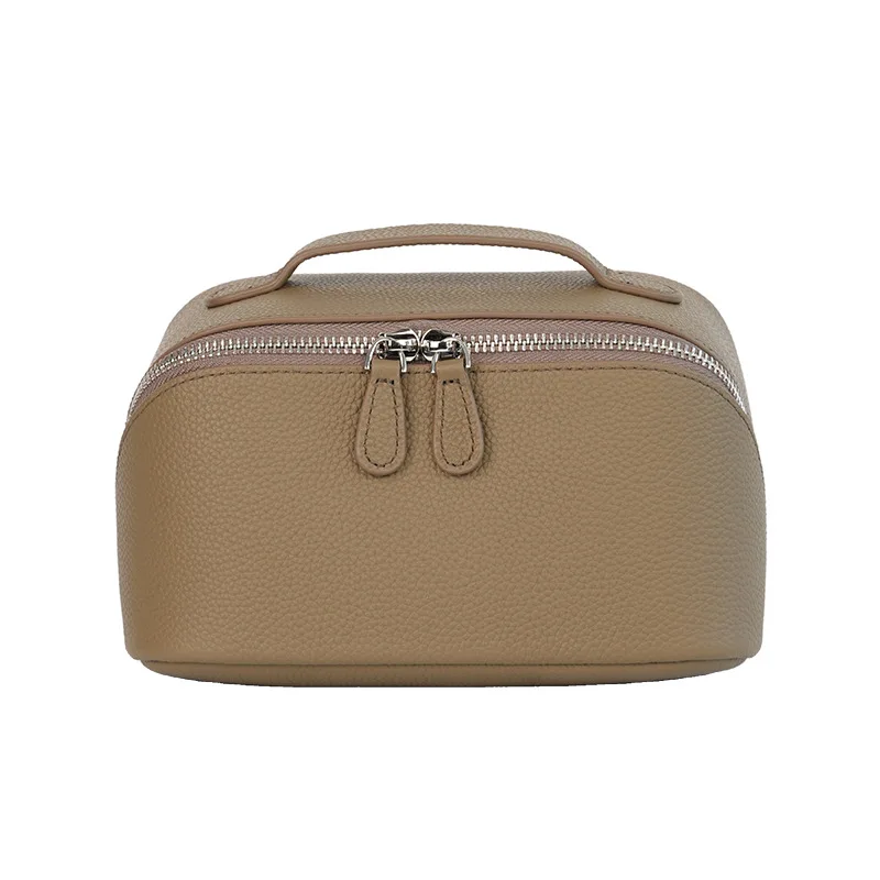 Genuine Cowhide Makeup Bag Large Capacity Travel Toiletry Pouch Portable Stylish Leather Storage Organizer for Cosmetics
Genuine Cowhide Makeup Bag Large Capacity Travel Toiletry Pouch Portable Stylish Leather Storage Organizer for Cosmetics