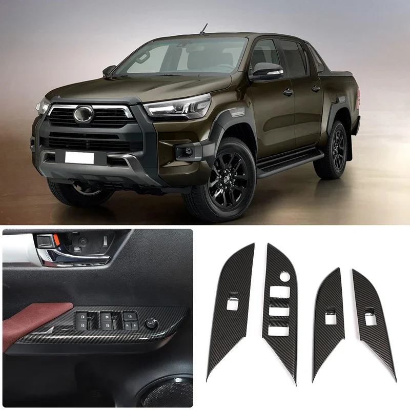 Для 2015-2021 Toyota Hilux ABS углеродное волокно автомобильный стеклоподъемник декоративная рамка крышка наклейка автомобильные декоративные аксессуары (LHD)
Для 2015-2021 Toyota Hilux ABS углеродное волокно автомобильный стеклоподъемник декоративная рамка крышка наклейка автомобильные декоративные аксессуары (LHD)