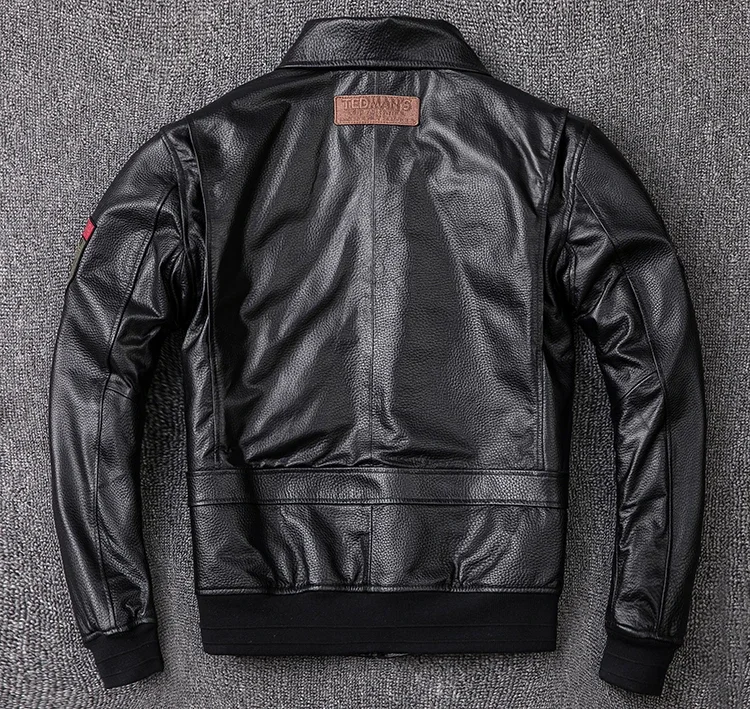 Plus Size 5XL Men's Biker G1 Air Force Pilot Jacket Genuine Leather Sheepskin Thicken Warm Vintage Classic Coat 38 S5642006bc12b413e9e42ea8398c342ear