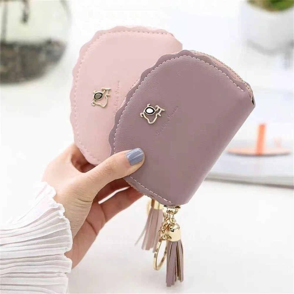 Vintage PU Leather Money Coin Purse Cute Dog Decor Zipper Credit Card Holoder with Tassel Key Ring Card Wallets Women Girls
Vintage PU Leather Money Coin Purse Cute Dog Decor Zipper Credit Card Holoder with Tassel Key Ring Card Wallets Women Girls