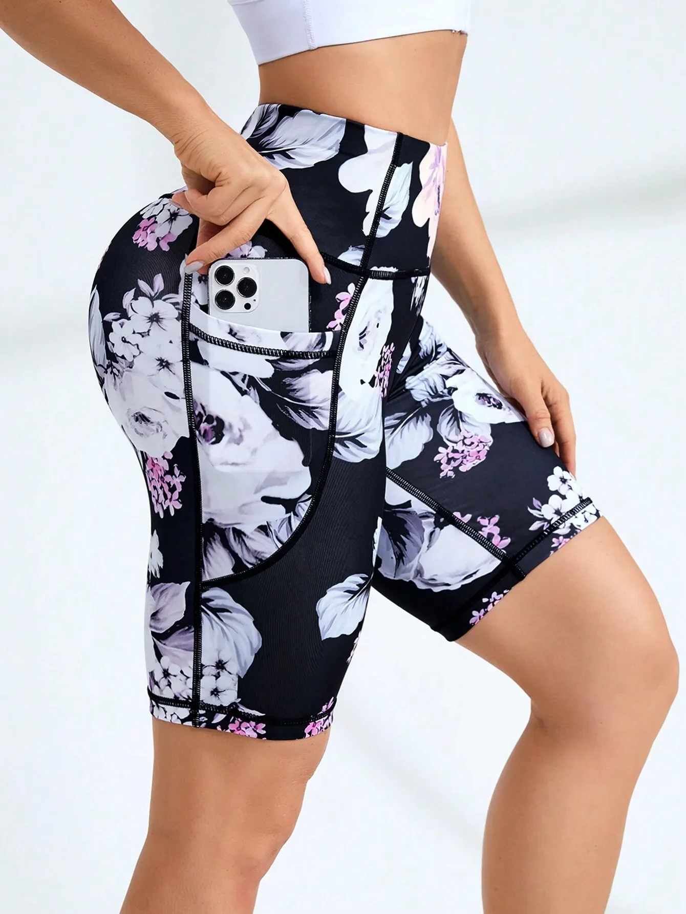 Women's Floral Print Sport Shorts With Pocketsbiker Shorts Capri Leggings with Pockets for Women High Waisted Workout Leggings Tummy Control Yoga Pants
Women's Floral Print Sport Shorts With Pocketsbiker Shorts Capri Leggings with Pockets for Women High Waisted Workout Leggings Tummy Control Yoga Pants