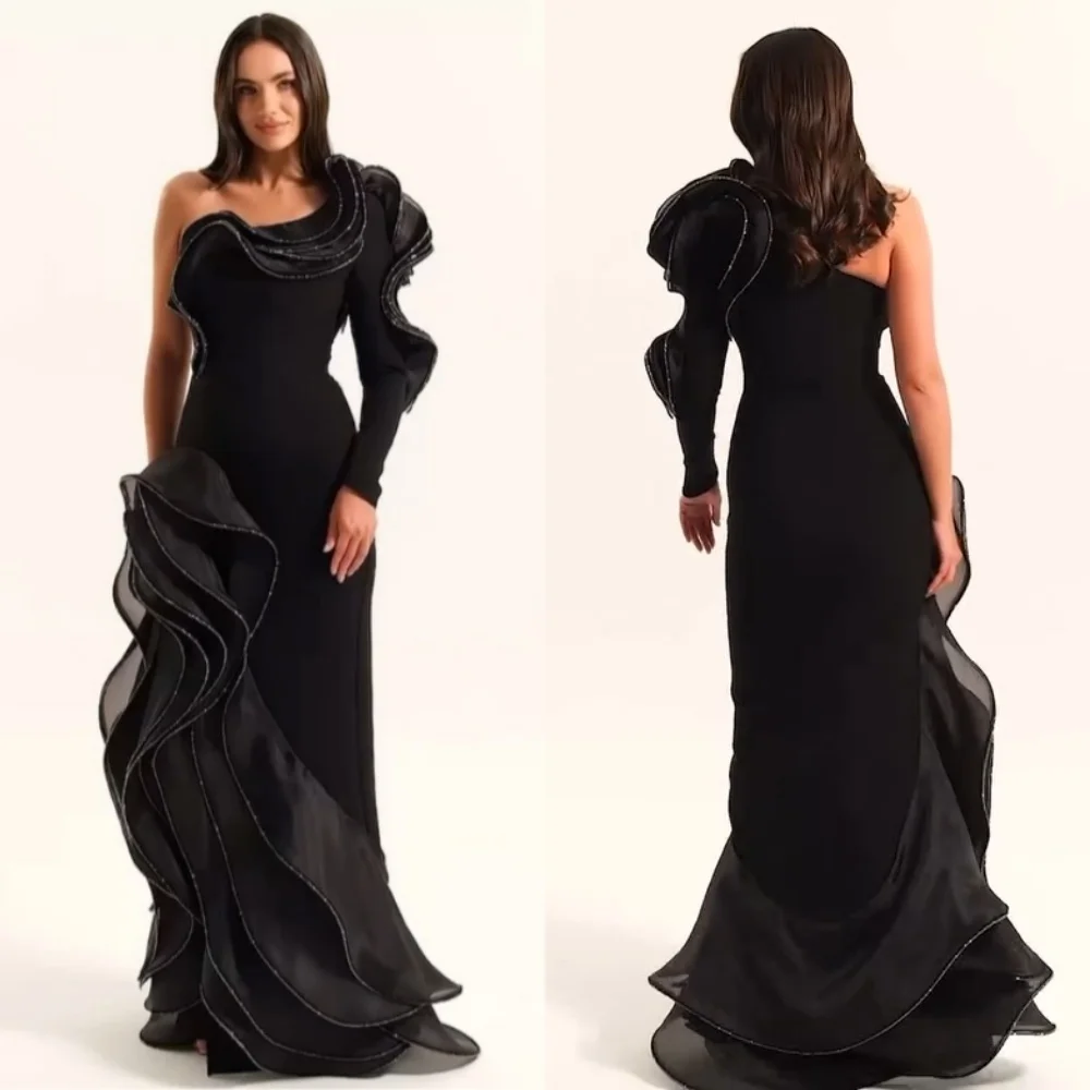 Customized Exquisite Organza Pleat A-line One-shoulder Long Dresses Bespoke Occasion High Quality Matching
Customized Exquisite Organza Pleat A-line One-shoulder Long Dresses Bespoke Occasion High Quality Matching