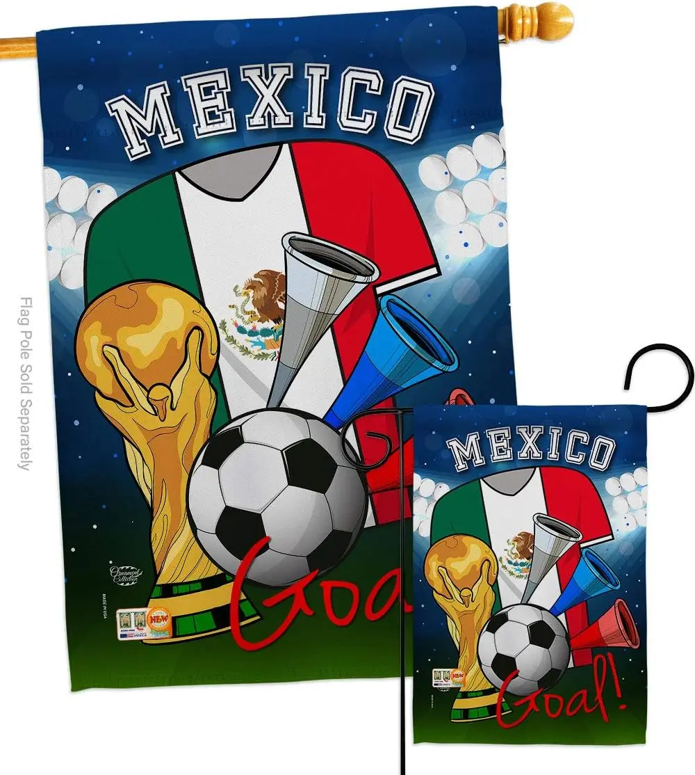 Mexican Flags Outdoor Decor Set: Room Patio Porch Lawn Garden Yard Sign, Indoor Tapestry Wall Art, Sports Fan Gift for Soccer Game Trophy, Made in USA
Mexican Flags Outdoor Decor Set: Room Patio Porch Lawn Garden Yard Sign, Indoor Tapestry Wall Art, Sports Fan Gift for Soccer Game Trophy, Made in USA