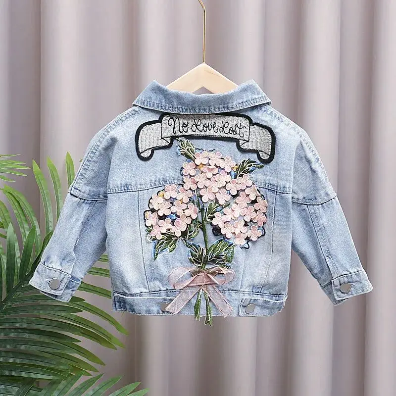 0 2 4 5Y Baby Girls Denim Jacket 2023 Spring and Autumn Clothes Children's Coat Back Embroidered Denim Jacket Korean Casual Coat
0 2 4 5Y Baby Girls Denim Jacket 2023 Spring and Autumn Clothes Children's Coat Back Embroidered Denim Jacket Korean Casual Coat