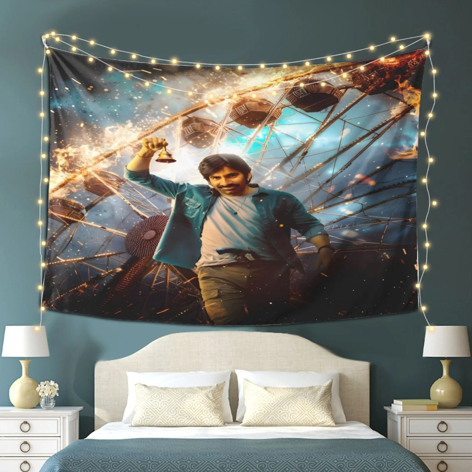 Mass Jathara RAVITEJA Tapestry, Creatively Printed Tapestry, Stylish, Lightweight, And Durable Polyester Wall Decoration, Peach Skin Velvet Tapestry
Mass Jathara RAVITEJA Tapestry, Creatively Printed Tapestry, Stylish, Lightweight, And Durable Polyester Wall Decoration, Peach Skin Velvet Tapestry