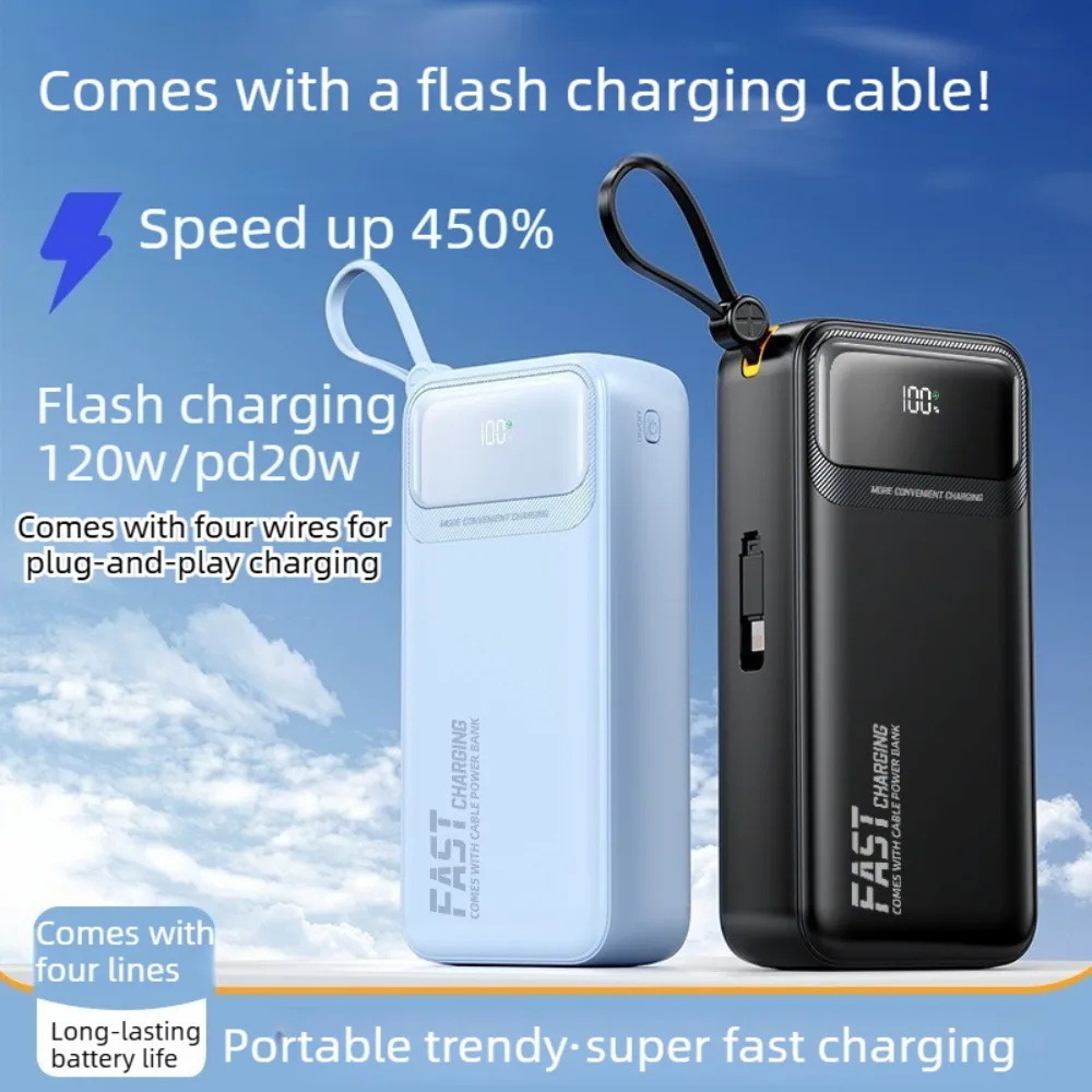 120W Super Fast Charging Power Bank, Available in 30000mAh & 50000mAh High Capacity
120W Super Fast Charging Power Bank, Available in 30000mAh & 50000mAh High Capacity
