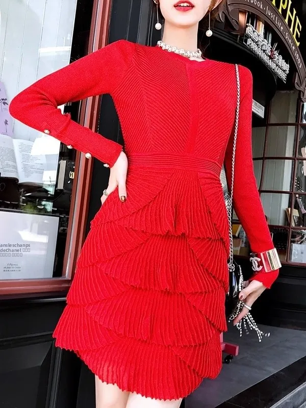 Ele Red Evening Gown Women's Slim Fit Fi Tail Dr for Wedding Banquet Ceremony High Waist Knitted Polyester Fiber
Ele Red Evening Gown Women's Slim Fit Fi Tail Dr for Wedding Banquet Ceremony High Waist Knitted Polyester Fiber