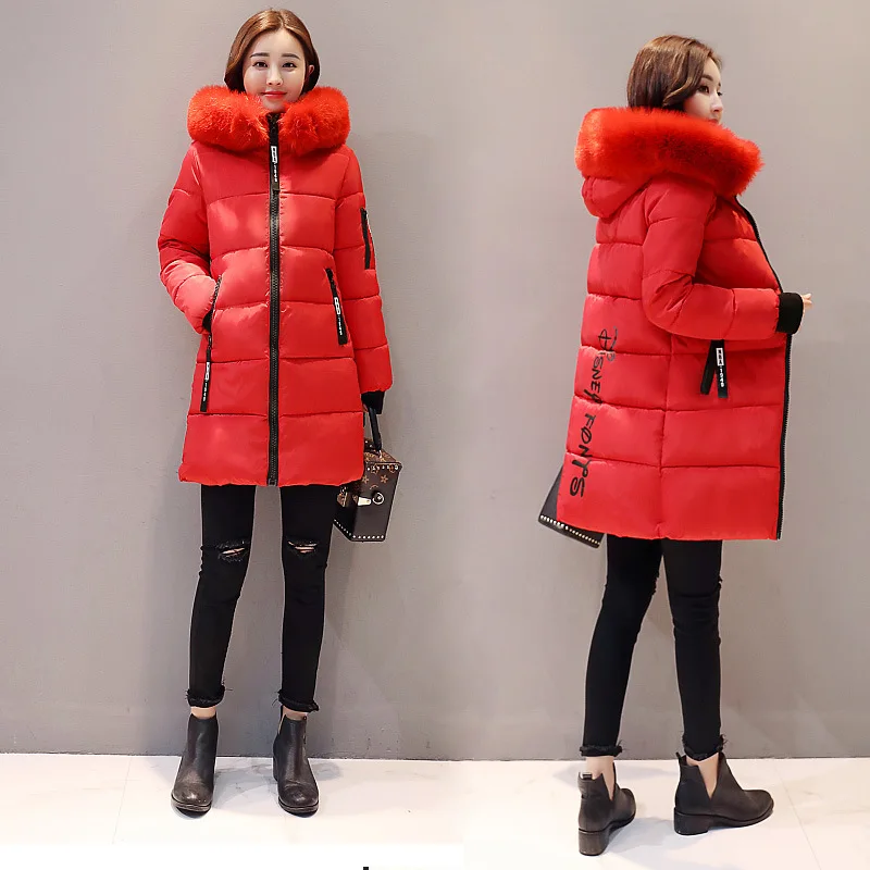 Korean version of women's Fashion coat new winter Medium and long cotton-padded coat big wool collar thicken warm Parkas jacket
Korean version of women's Fashion coat new winter Medium and long cotton-padded coat big wool collar thicken warm Parkas jacket