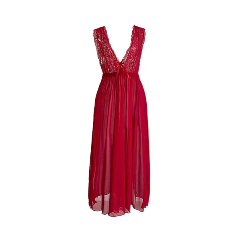 Удобная кружевная сетчатая ночная рубашка с цветочным принтом, женское нижнее белье без рукавов с бантом, ночная рубашка, милая ночная рубашка с v-образным вырезом, домашняя
Удобная кружевная сетчатая ночная рубашка с цветочным принтом, женское нижнее белье без рукавов с бантом, ночная рубашка, милая ночная рубашка с v-образным вырезом, домашняя