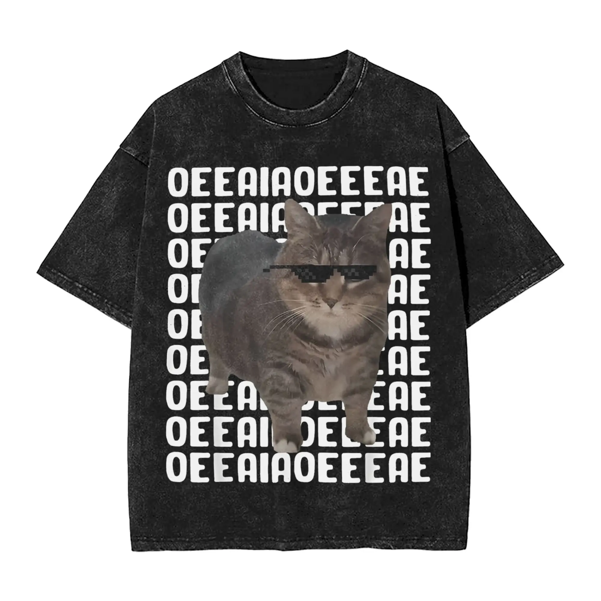 Забавная футболка OIIAA OIIAA Spinning Meme Cat Washed, уличная одежда в стиле хип-хоп для мужчин и женщин, свободные футболки с коротким рукавом
Забавная футболка OIIAA OIIAA Spinning Meme Cat Washed, уличная одежда в стиле хип-хоп для мужчин и женщин, свободные футболки с коротким рукавом