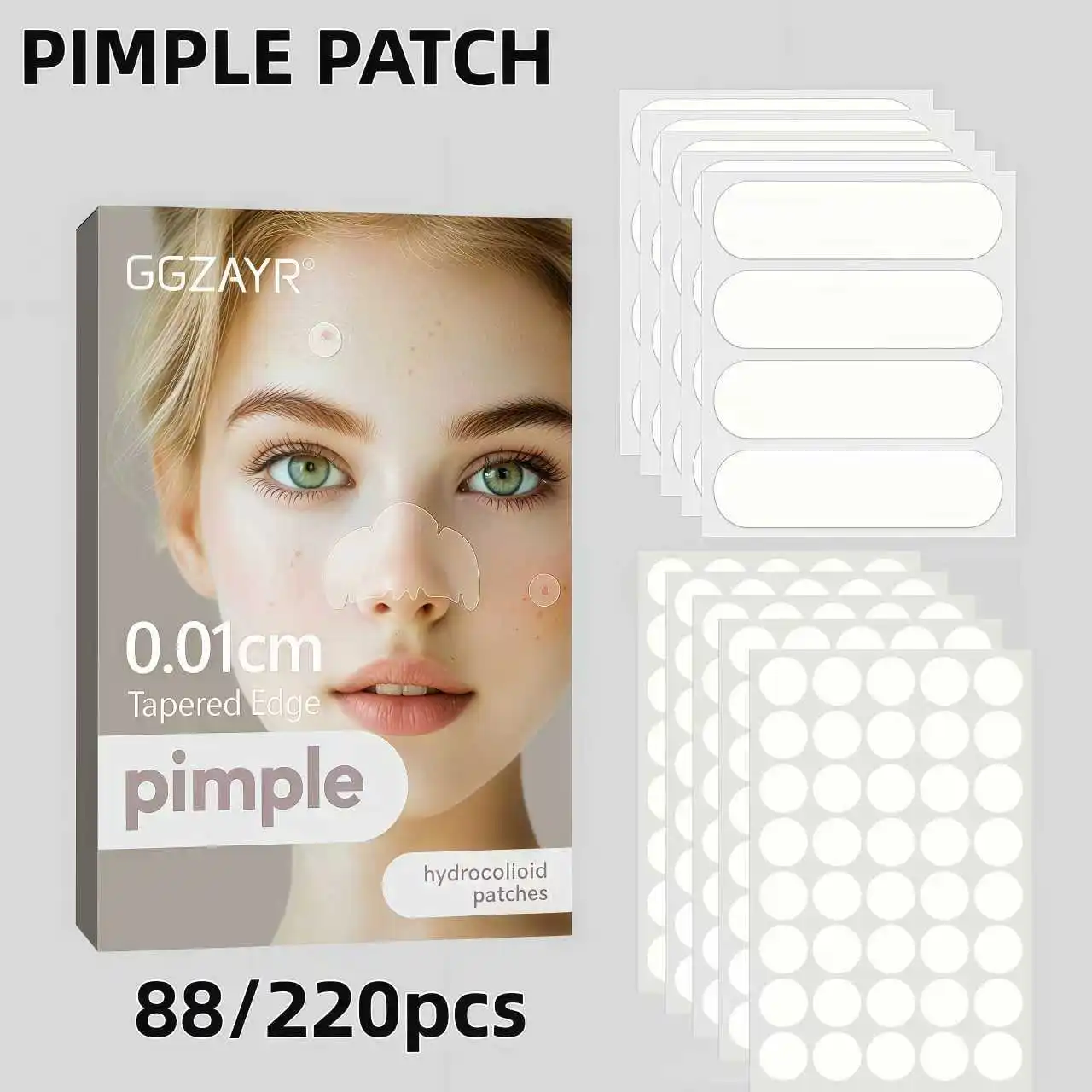 Набор из 88/220 минималистичных пластырей от прыщей – гидроколлоидные пластыри с длинным носиком и круглые, глубоко очищающие, нежные для всех типов кожи
Набор из 88/220 минималистичных пластырей от прыщей – гидроколлоидные пластыри с длинным носиком и круглые, глубоко очищающие, нежные для всех типов кожи
