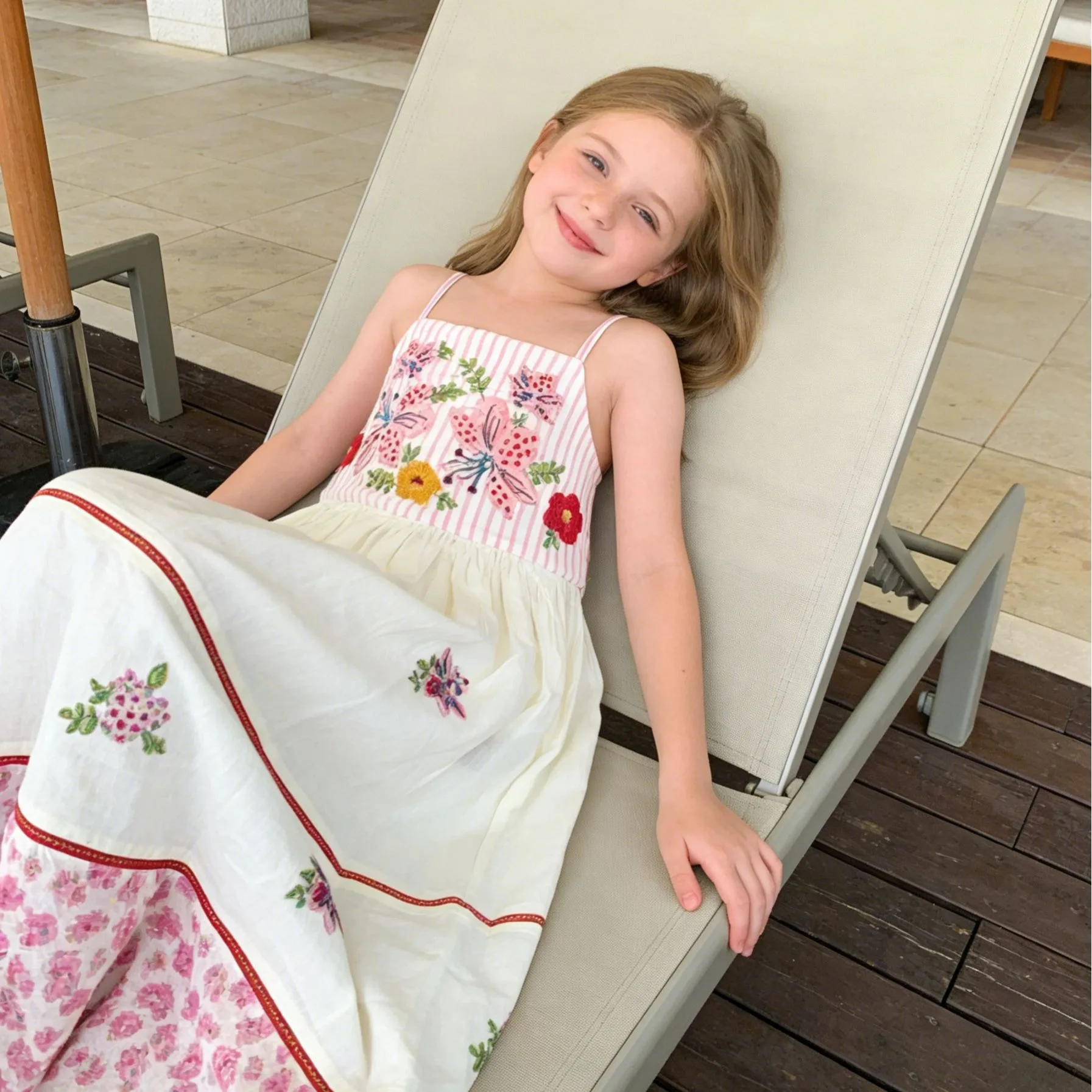 Girls Boho Cotton Embroidered Flowy Maxi Dress Sleeveless Summer Beach Vacation Party Princess Holiday Travel Dresses for 2-15Y
Girls Boho Cotton Embroidered Flowy Maxi Dress Sleeveless Summer Beach Vacation Party Princess Holiday Travel Dresses for 2-15Y