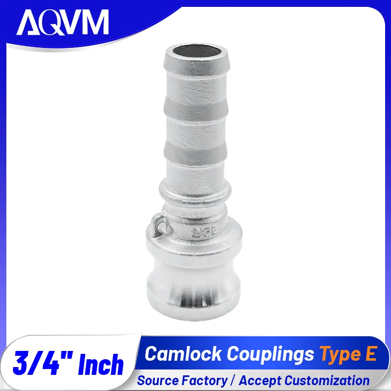 Camlock E Type DN20 3/4 Inch SS304 Lever Lock Coupling Fuel Transfer Potable Water Adapter Quick Connect Industrial Hose
Camlock E Type DN20 3/4 Inch SS304 Lever Lock Coupling Fuel Transfer Potable Water Adapter Quick Connect Industrial Hose