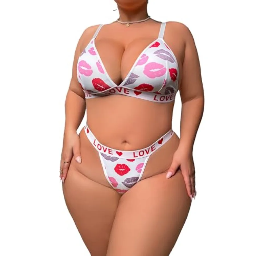 Women's Plus Size 2 Pcs Lingerie Set Sheer Deep V Neck Bra Panty Sexy Babydoll Outfits Underwear Bikini Sets
Women's Plus Size 2 Pcs Lingerie Set Sheer Deep V Neck Bra Panty Sexy Babydoll Outfits Underwear Bikini Sets