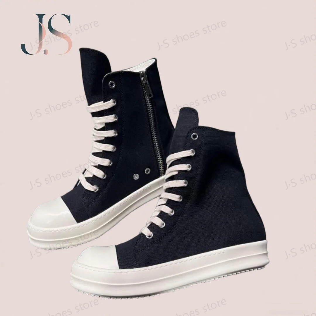 Ro Classic Men Shoe Black Canvas High Top Shoes Women Casual Sneaker Luxury Ankle Boot Lace Up Flat Boots Sneakers
Ro Classic Men Shoe Black Canvas High Top Shoes Women Casual Sneaker Luxury Ankle Boot Lace Up Flat Boots Sneakers