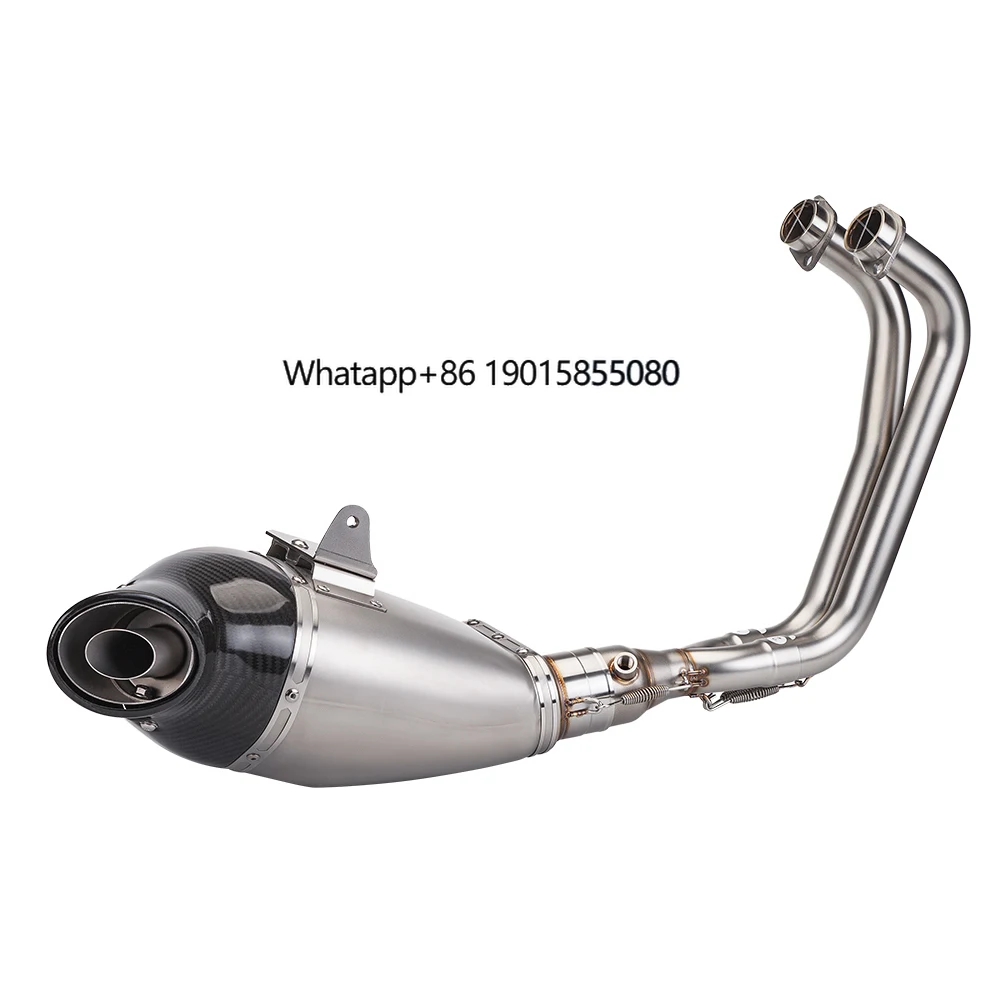 Stainless Steel Full Exhaust Muffler Racing Line Front Motorcycle Exhaust Tube Pipe for R3 R25 2015-2023 New Condition
Stainless Steel Full Exhaust Muffler Racing Line Front Motorcycle Exhaust Tube Pipe for R3 R25 2015-2023 New Condition