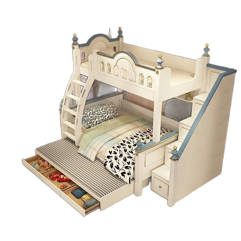 Children's Boy up and down Bunk Bunk Wooden Light luxury high and low Mother and child
Children's Boy up and down Bunk Bunk Wooden Light luxury high and low Mother and child