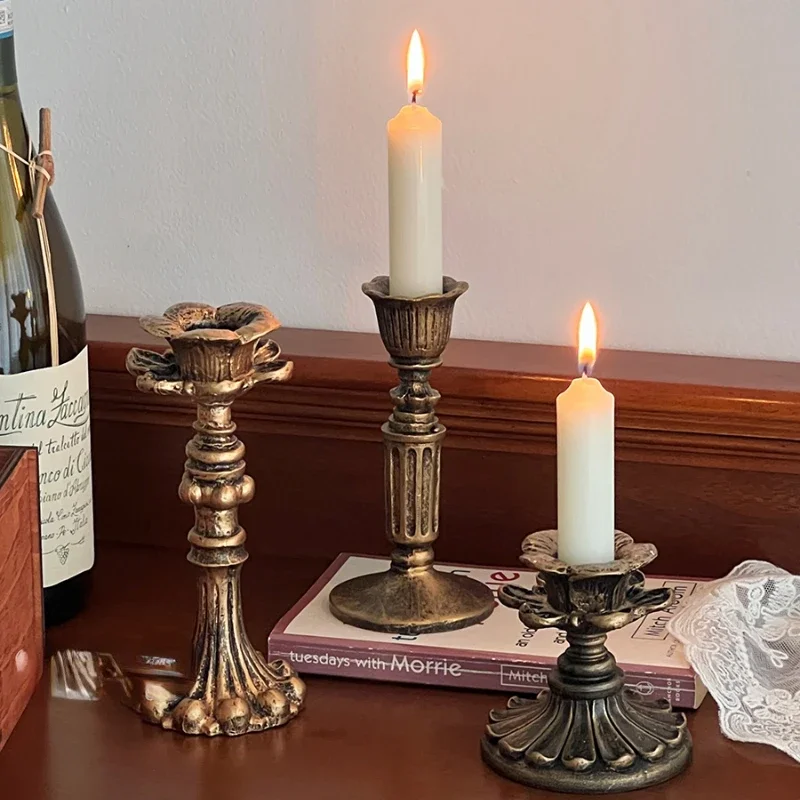 Premium retro gold candle holder ornament photo props living room dining table atmosphere candle holder
Premium retro gold candle holder ornament photo props living room dining table atmosphere candle holder