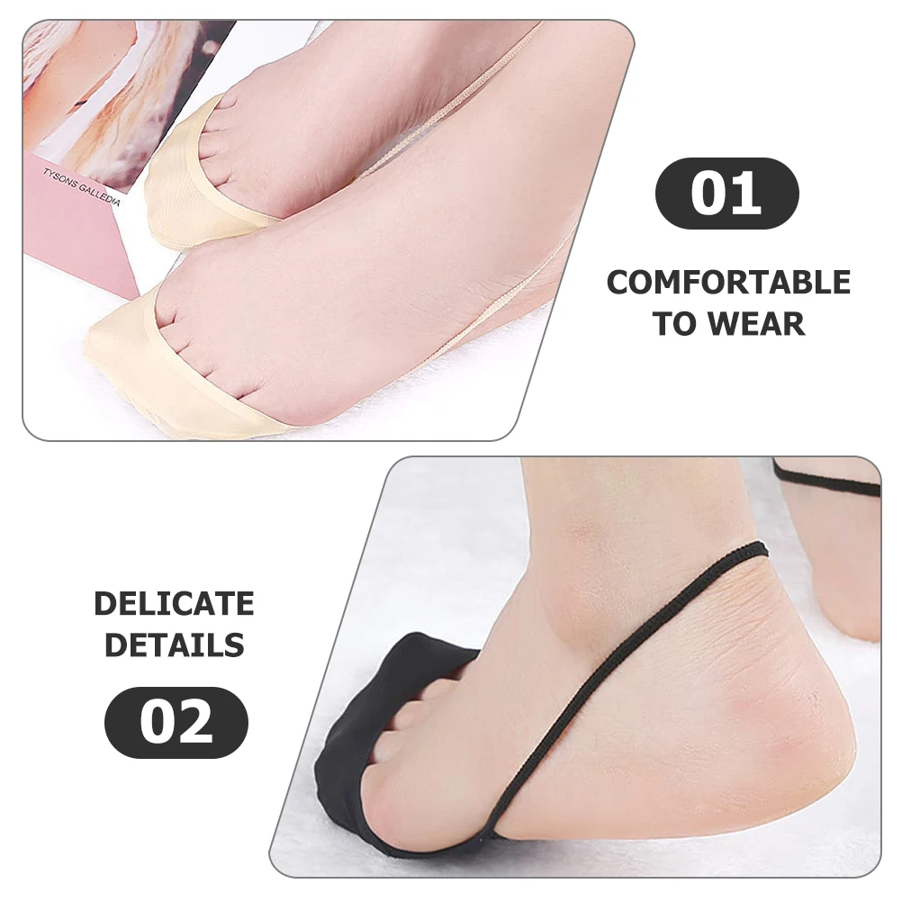 4pcs 2Pairs InvisibleSocks GarterPads BlackNude ShoeLiners HeelSupport HalfToeSocks Women BreathableSoft SkinFriendly 
4pcs 2Pairs InvisibleSocks GarterPads BlackNude ShoeLiners HeelSupport HalfToeSocks Women BreathableSoft SkinFriendly