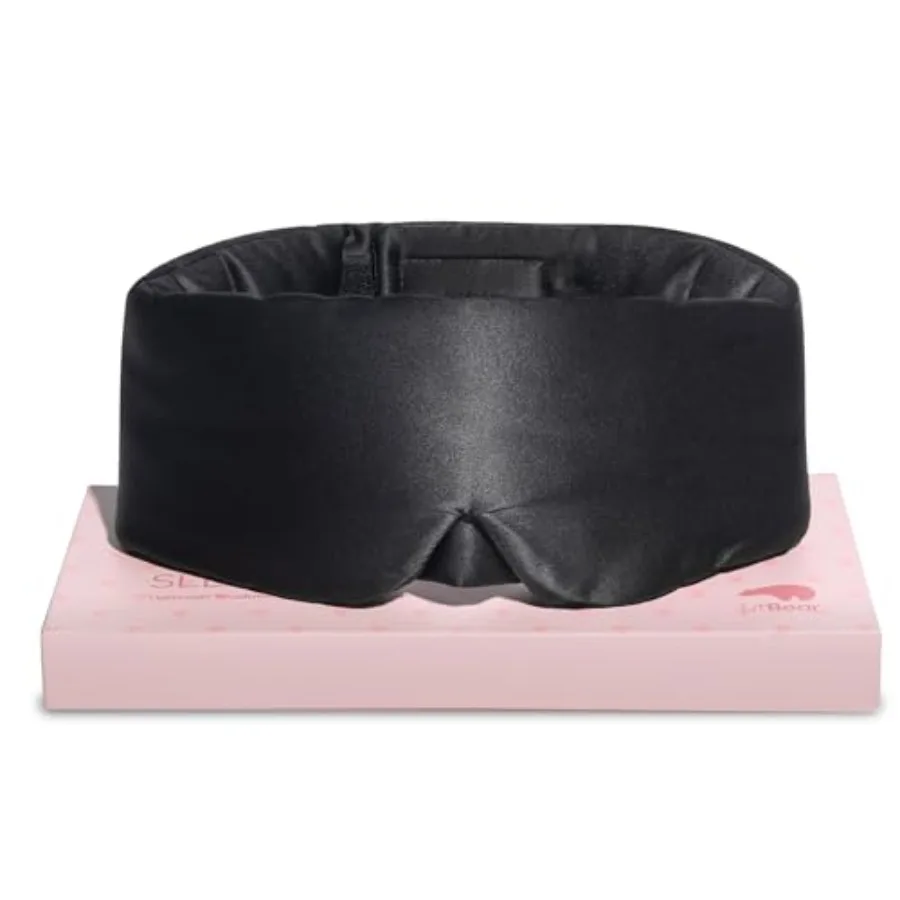 Silk Sleep Mask for Side Sleeper, Eye Mask Sleeping for Women Men 100% 22 Momme Pure Mulberry Silk, Face-Hugging Padded Eye Cov
Silk Sleep Mask for Side Sleeper, Eye Mask Sleeping for Women Men 100% 22 Momme Pure Mulberry Silk, Face-Hugging Padded Eye Cov